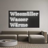 Personalisiertes Neonschild: Wiesmüller
W...