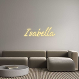 Personalisiertes Neonschild: Isabella