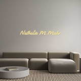 Personalisiertes Neonschild: Nathalie M. M...