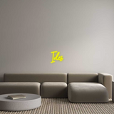 Personalisiertes Neonschild: Ides