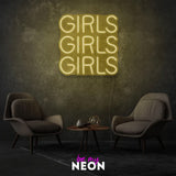 "Girls Girls Girls" LED Neonschild
