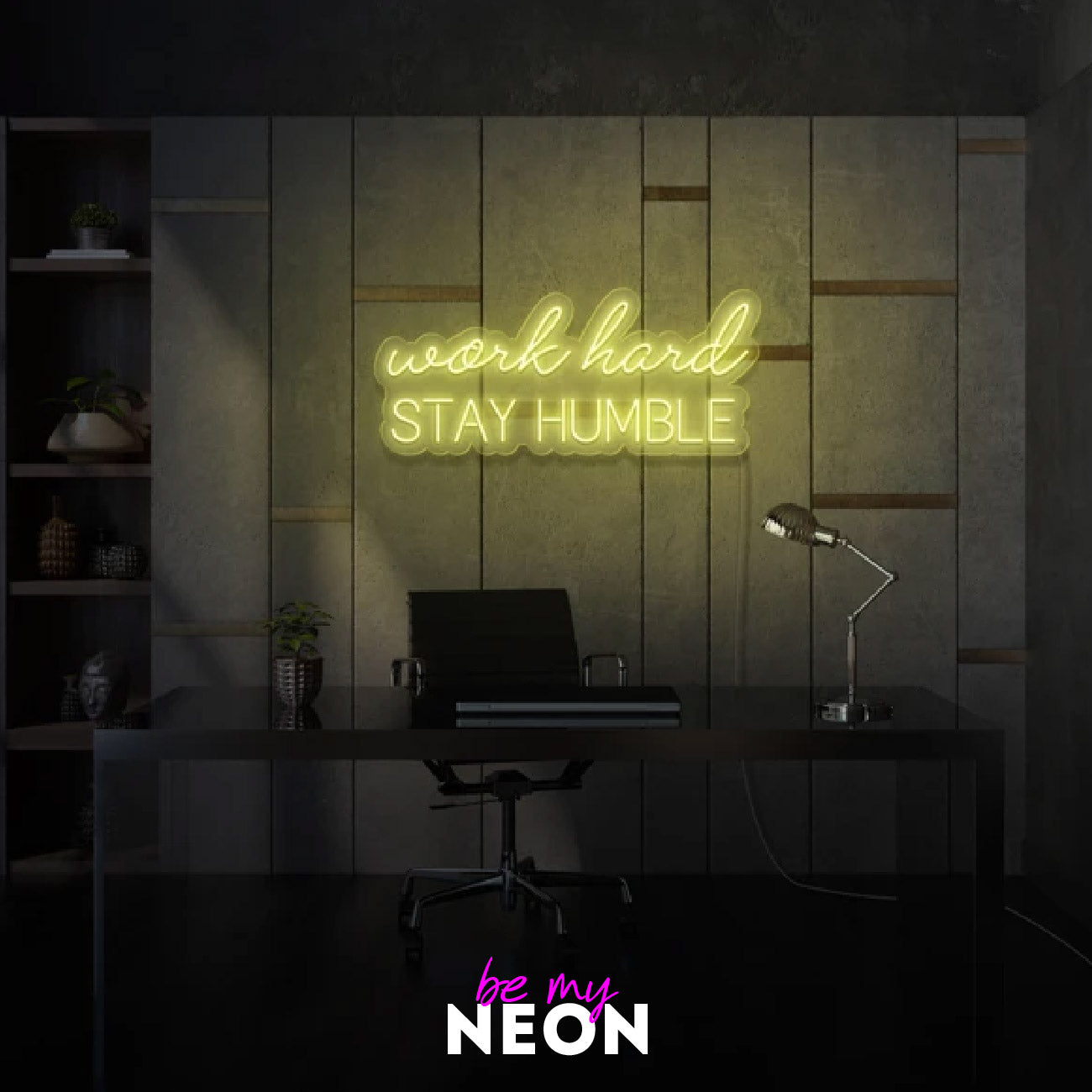 "work hard STAY HUMBLE" LED Neonschild