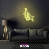 "Bier Flasche" LED Neonschild