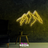 "Berge II"  Leuchtmotiv aus LED Neon