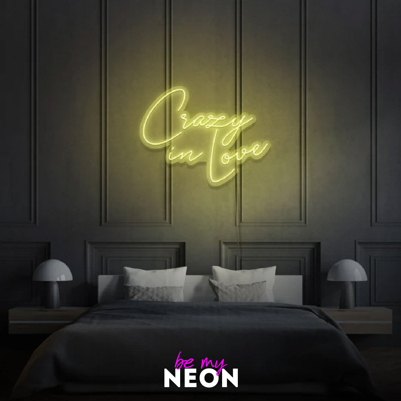 "Crazy In Love" Leuchtschrift aus LED Neon