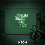 "Run Symbol - Fitness Sport" LED Neonschild