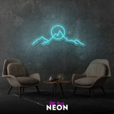 "Berge I" Kunstwerk aus LED Neon