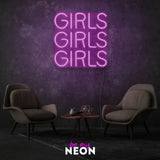 "Girls Girls Girls" LED Neonschild