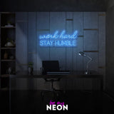 "work hard STAY HUMBLE" LED Neonschild