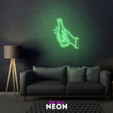 "Bier Flasche" LED Neonschild