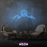 "Berge I" Kunstwerk aus LED Neon