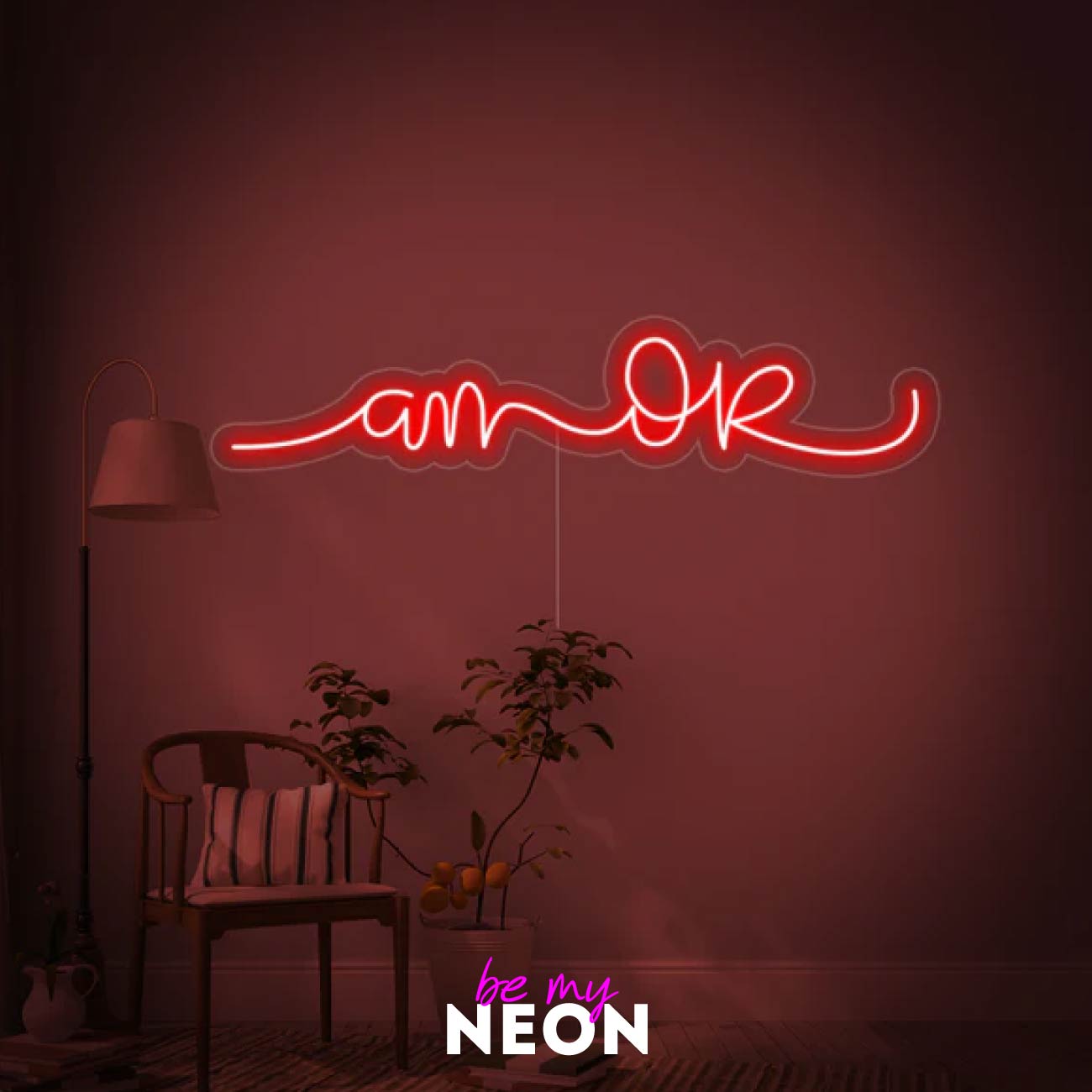 "I am OK" Leuchtmotiv aus LED Neon