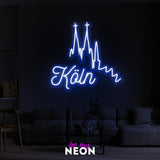 "Köln" Leuchtmotiv aus LED Neon