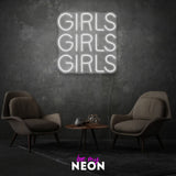 "Girls Girls Girls" LED Neonschild