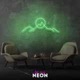 "Berge I" Kunstwerk aus LED Neon