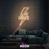 "Let’s Dance" Leuchtmotiv aus LED Neon
