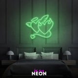 "Engel & Teufel Herts" Leuchtmotiv aus LED Neon