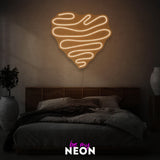 "Herz - Minimal" Leuchtmotiv aus LED Neon