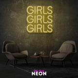 "Girls Girls Girls" LED Neonschild