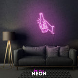 "Bier Flasche" LED Neonschild