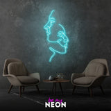 "Face to Face" LED Neonschild