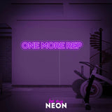 "One More Rep - Gym Fitness" LED Neonschild