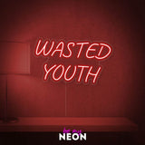 "Wasted Youth" Leuchtmotiv aus LED Neon