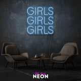 "Girls Girls Girls" LED Neonschild