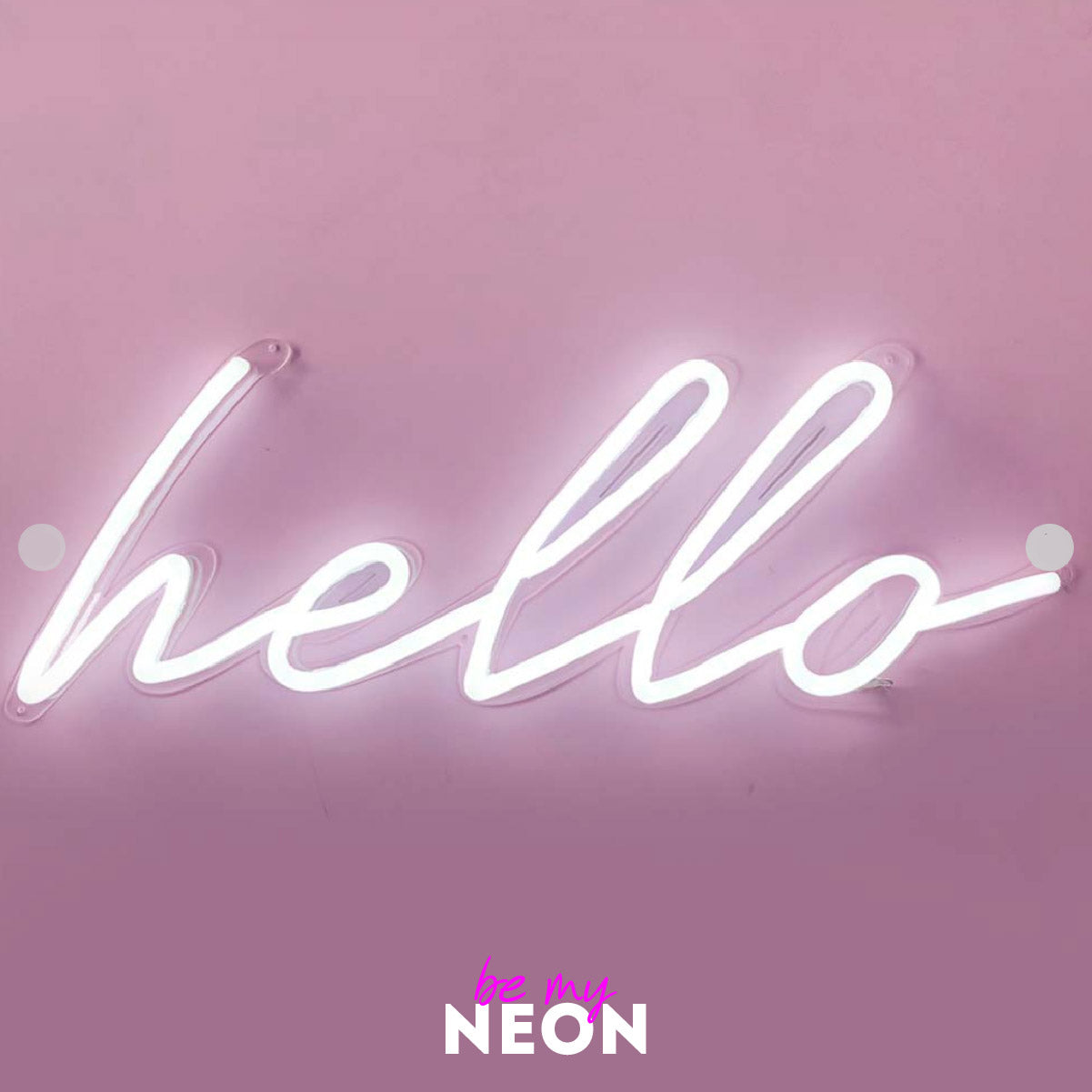 "hello" LED Neonschild