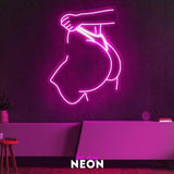 "Booty Ass Sport" Leuchtschrift aus LED Neon