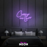 "Crazy In Love" Leuchtschrift aus LED Neon