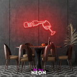 "Wein Glas" LED Neonschild