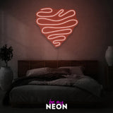 "Herz - Minimal" Leuchtmotiv aus LED Neon