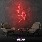 "Face to Face" LED Neonschild
