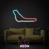 "Italy Monza F1 Rennstrecke Track" LED Neonschild