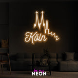 "Köln" Leuchtmotiv aus LED Neon