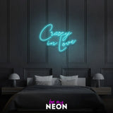 "Crazy In Love" Leuchtschrift aus LED Neon