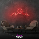 "Berge I" Kunstwerk aus LED Neon