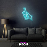 "Bier Flasche" LED Neonschild