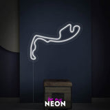 "Monaco F1 Rennstrecke Track" LED Neonschild