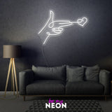 "Shooting Herz" Leuchtmotiv aus LED Neon