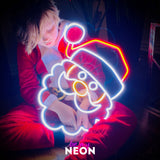 "Weihnachtsmann - Deko" Leuchtmotiv aus LED Neon