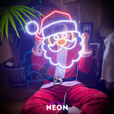"Weihnachtsmann - Deko" Leuchtmotiv aus LED Neon