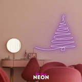 "Weihnachtsbaum 2" Leuchtmotiv aus LED Neon