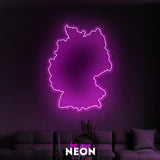 "Deutschland" Leuchtmotiv aus LED Neon