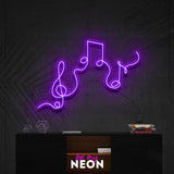 "Musik" Leuchtmotiv aus LED Neon