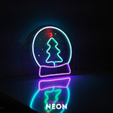 "Weihnachtsbaum - Deko" Leuchtmotiv aus LED Neon