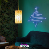 "Weihnachtsbaum III" Leuchtmotiv aus LED Neon