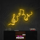"Musik" Leuchtmotiv aus LED Neon
