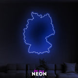 "Deutschland" Leuchtmotiv aus LED Neon